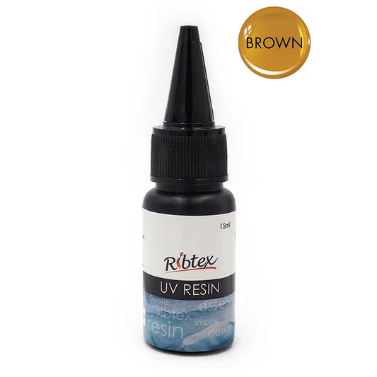 Ribtex Coloured UV Resin Brown 15ml
