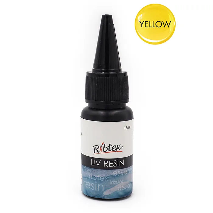 Ribtex Coloured UV Resin Yellow 15ml