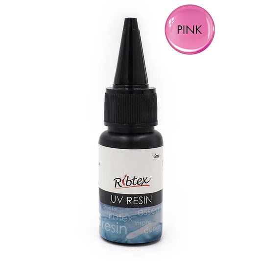 Ribtex Coloured UV Resin Pink 15ml