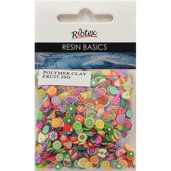 Ribtex UV Resin Polymer Clay Fruit Shapes 20g