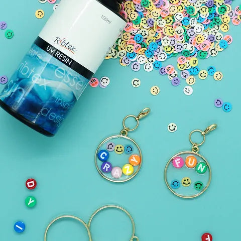 Ribtex UV Resin Polymer Clay Emoji Shapes 20g