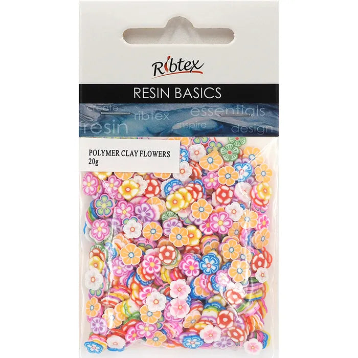 Ribtex UV Resin Polymer Clay Flower Shapes 20g