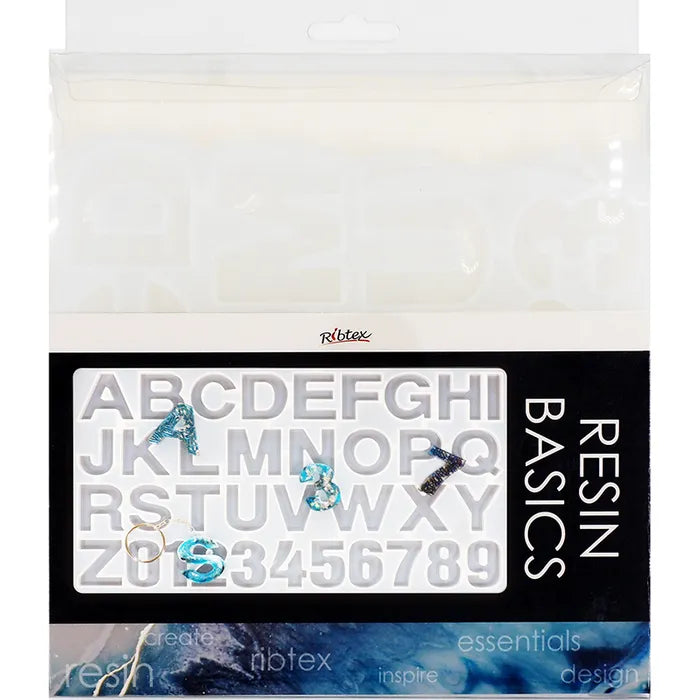 Ribtex Resin Basics Silicone Mould Large Alphabet Letters