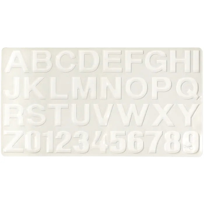 Ribtex Resin Basics Silicone Mould Large Alphabet Letters