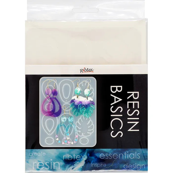 Ribtex Resin Basics Silicone Mould Monstera Earrings