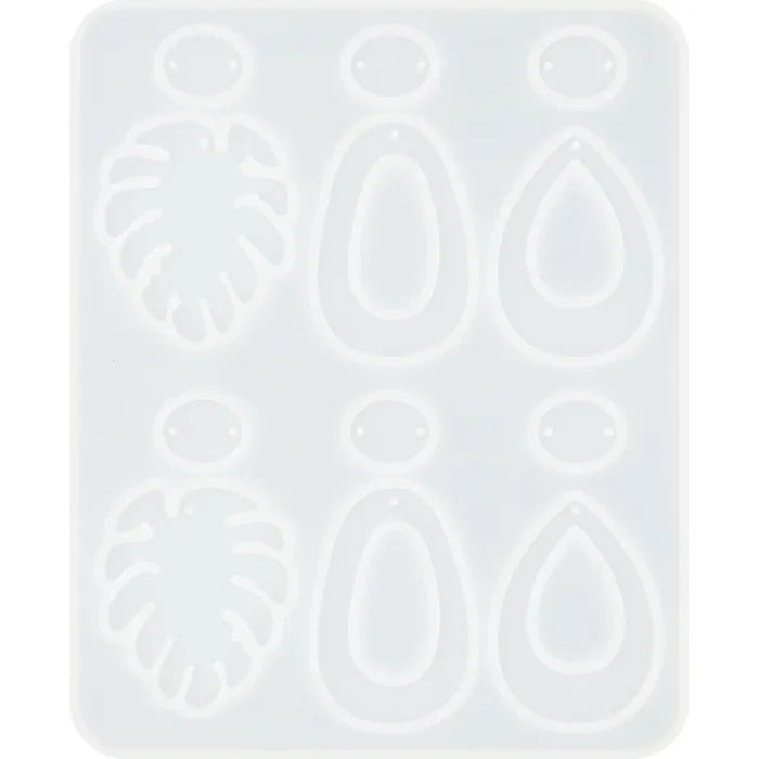 Ribtex Resin Basics Silicone Mould Monstera Earrings