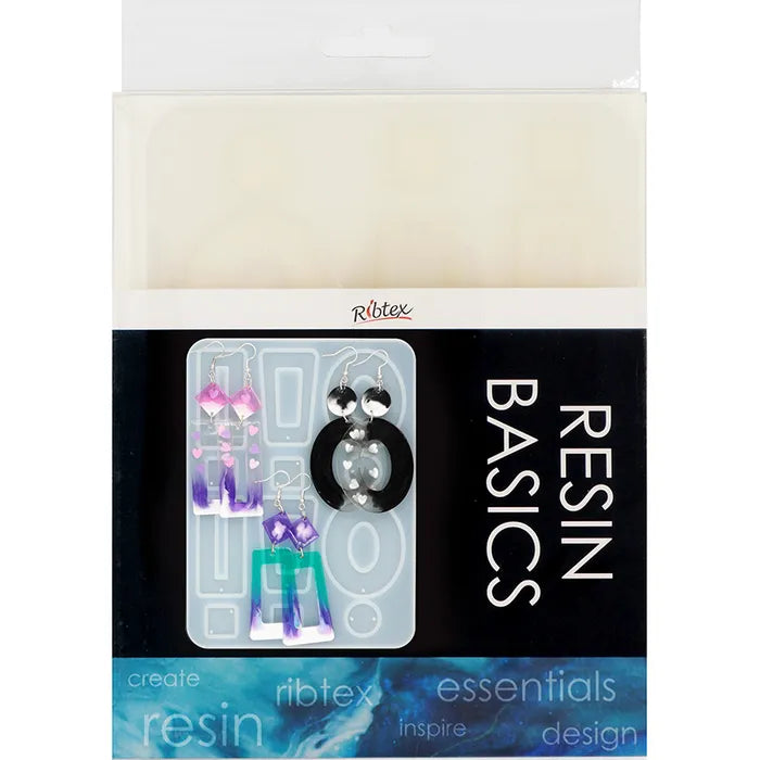 Ribtex Resin Basics Silicone Mould Rectangle Earring 1 Pce