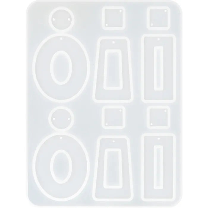 Ribtex Resin Basics Silicone Mould Rectangle Earring 1 Pce