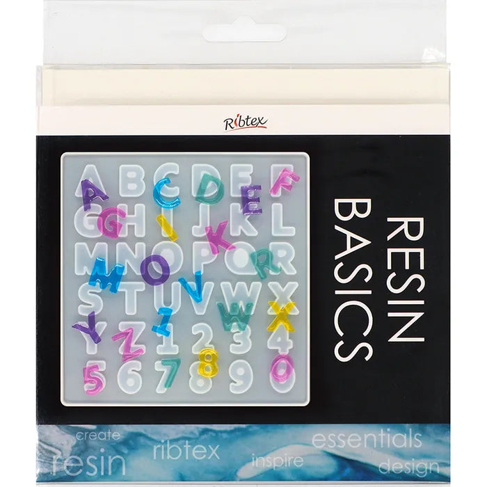 Ribtex Resin Basics Silicone Mould Mini Alphabet
